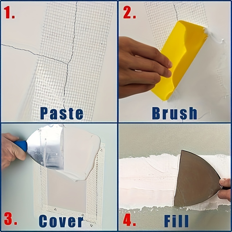 1 Roll 30M Glass fiber self-adhesive mesh tape wall crack Repair thermal insulation Decorative Mesh Seam Tape. 