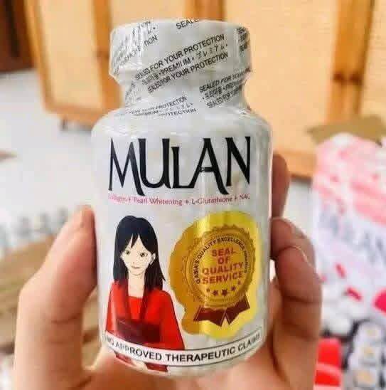 mulan glutathione MULAN 4in1 Whitening x30 Pearl Whitening + Collagen + L-Glutathione + NAC  60 Capsules