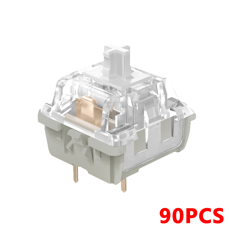 GMKFans KTT Kang White V3 Switches for DIY Mechanical Keyboard Linear Switch 3Pins Custom Cherry Gaming Accessories MX Switch. 