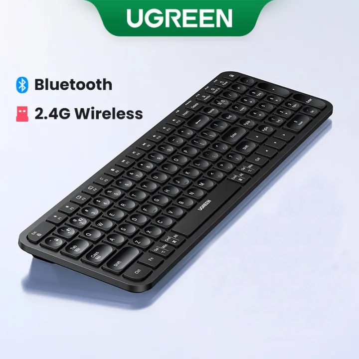 UGREEN Keyboard Wireless Bluetooth & 2.4GHz Keycaps for Laptop MacBook ...