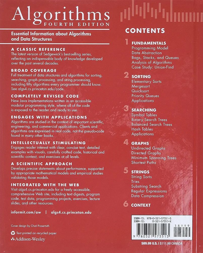 Robert Sedgewick  Algorithms 4th Edition. 