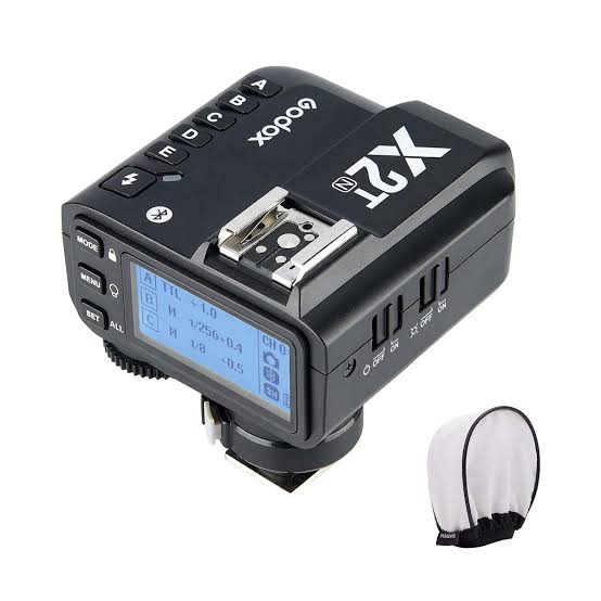 Godox X2T-N TTL Wireless Flash Trigger for Nikon, Bluetooth Connection, 1/8000s HSS,5 Separate Group Buttons, Relocated Control-Wheel, New Hotshoe Locking, New AF Assist Light. 
