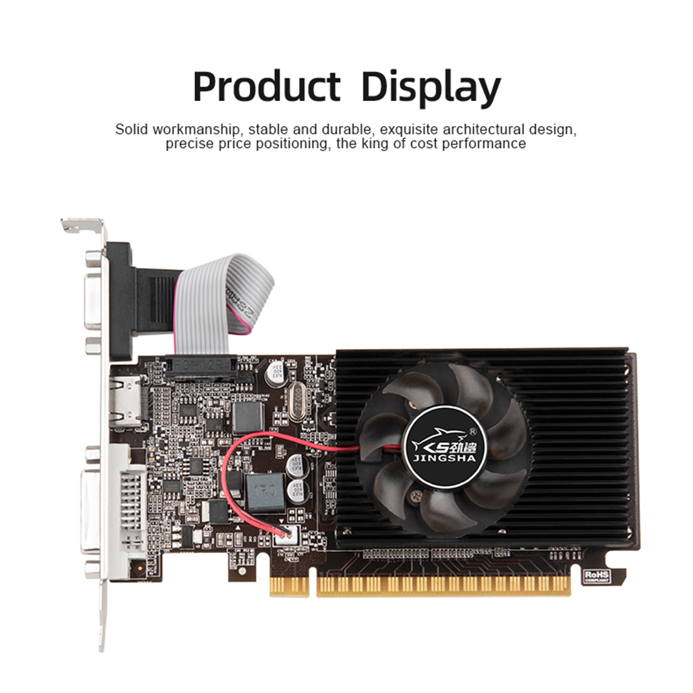 GT610 Video Card 1/2GB PCIE X16 2.0 NVIDIA GeForce GT 610 DDR3 Graphics Card VGA HD DVI 64Bit 1800MHz GT610 GPU Graphics Card. 