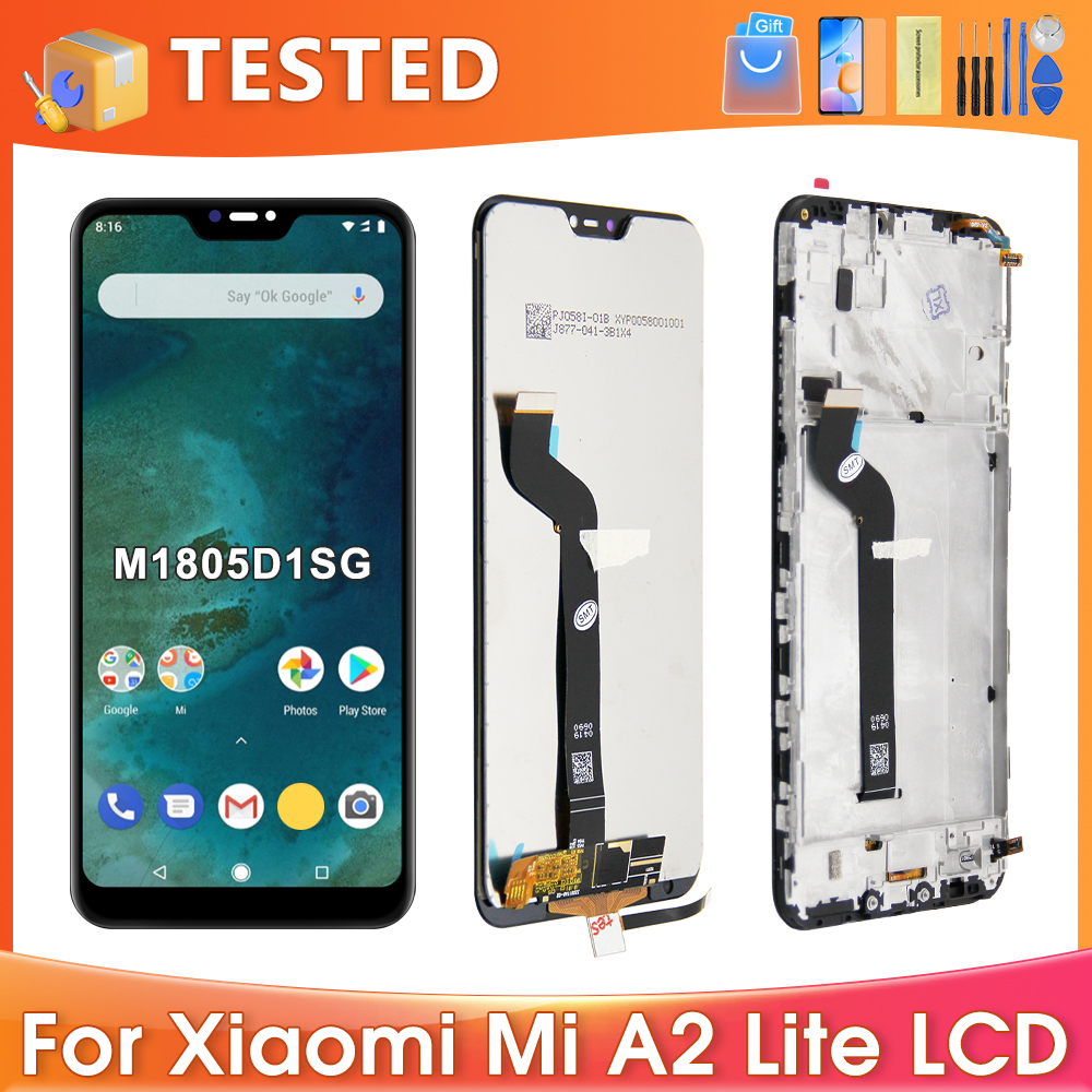5.84''For Xiaomi Mi A2 Lite For Ori Redmi 6 Pro M1805D1SG LCD Display Touch Screen Digitizer Assembly Replacement