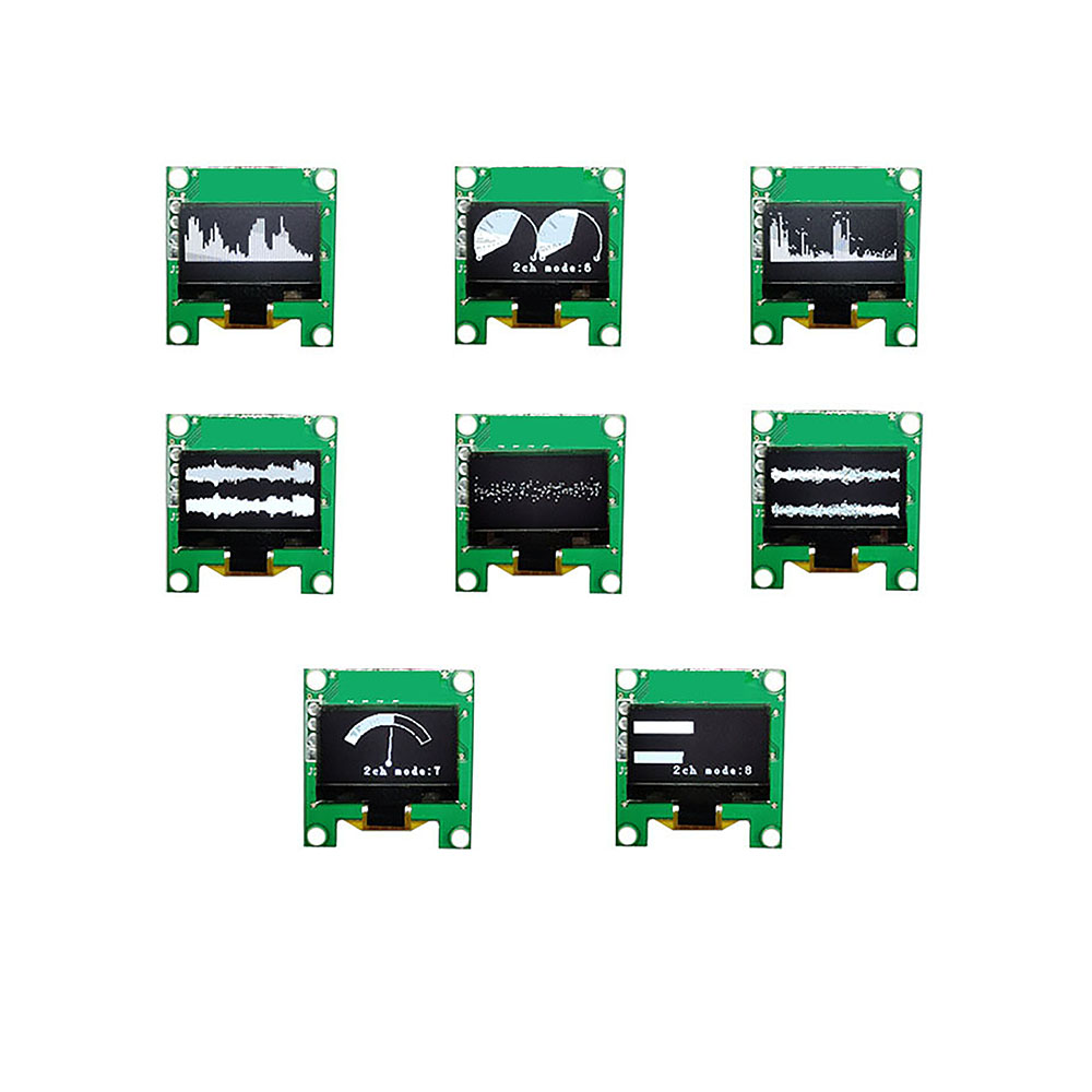Mini 0.96" OLED Music Spectrum Display Analyzer mp3 power Amplifier Audio Level Indicator music rhythm Analyzer VU METER. 