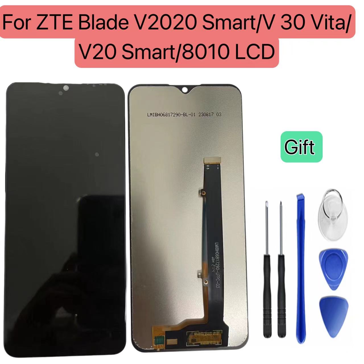 Original 6.82" Display For ZTE Blade V2020 Smart 8010 5G LCD Touch Screen Digitizer Assembly For ZTE 8030/V30 Vita LCD Replace. 