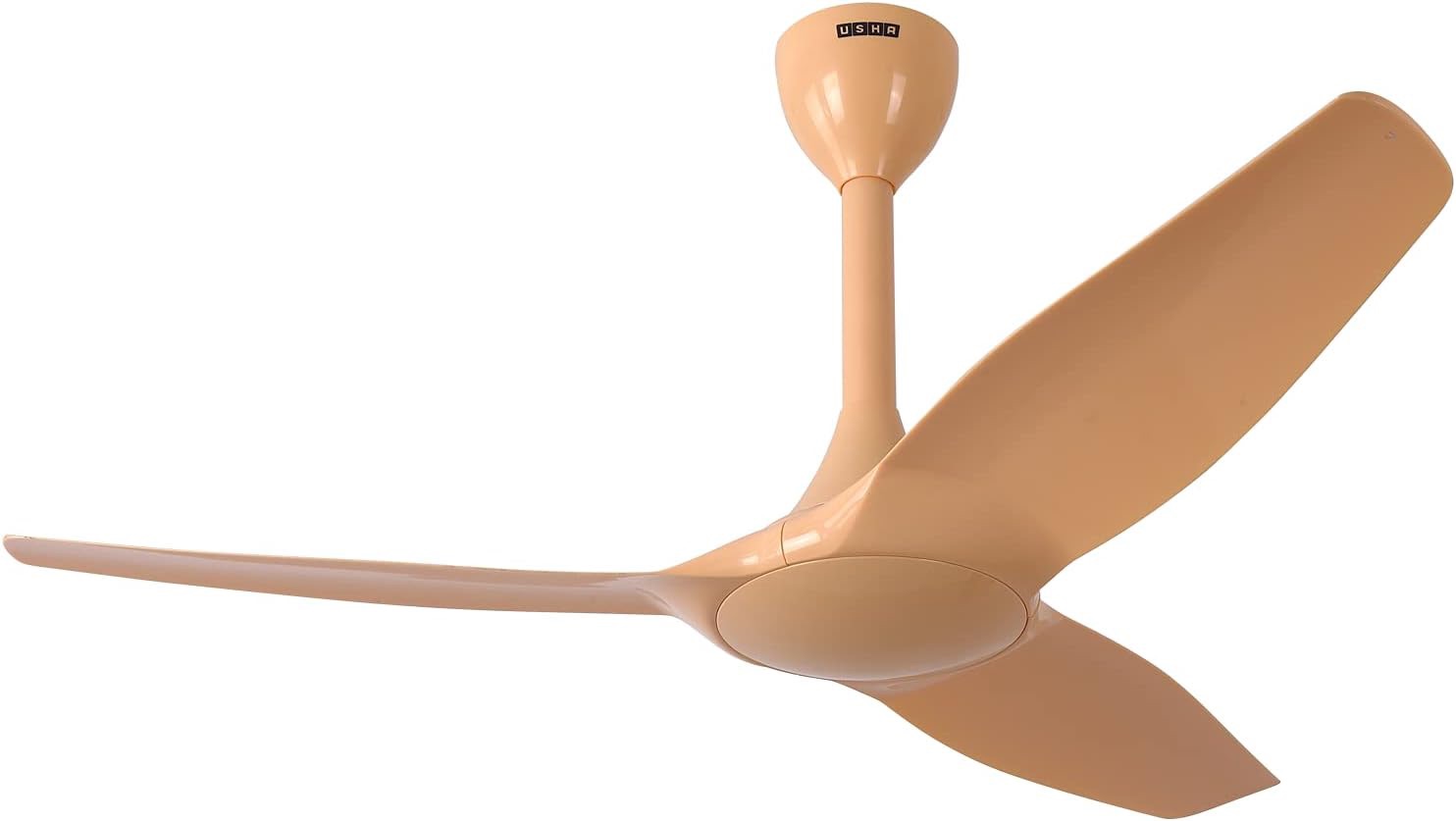 USHA Heleous 1220mm Premium BLDC Ceiling Fan with Rust Free ABS Blades and RF Remote (White). 