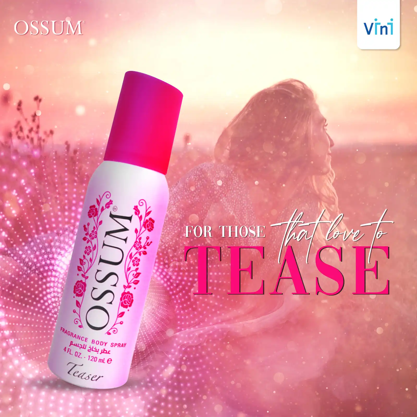 Ossum Teaser Ossum Deodorant OSSUM TEASER PERFUME SPRAY 120ML Pack