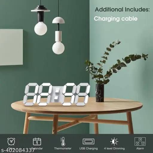 3D Digital Wall Clock LED Table Clock Time. 