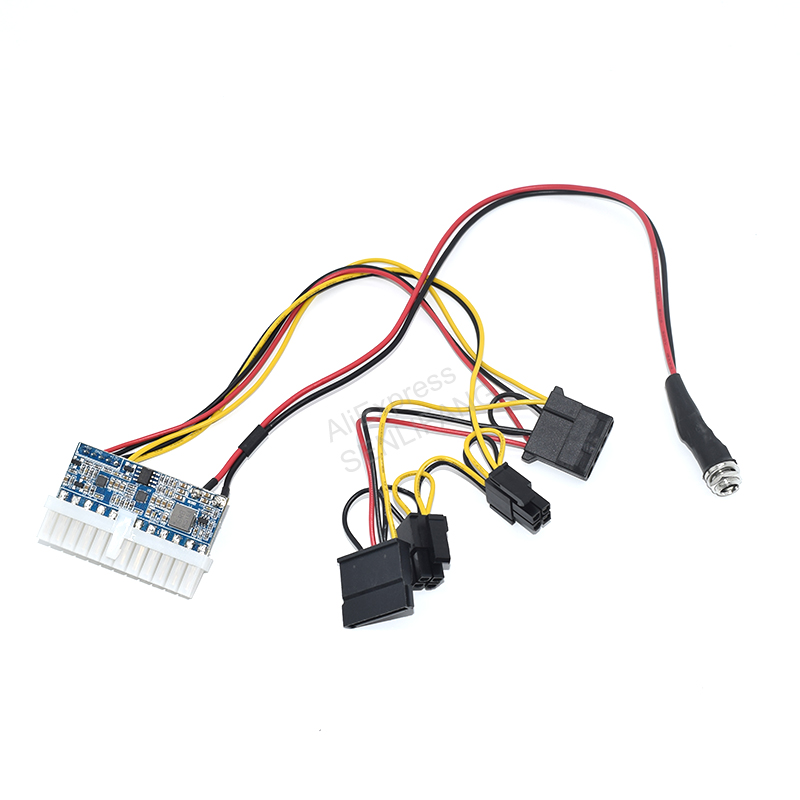 DC-ATX-160W DC 12V 24pin DC ATX PSU 12V DC Input 160W Peak Output Switch DC-DC ATX Pico PSU MINI ITX PC Power Supply. 