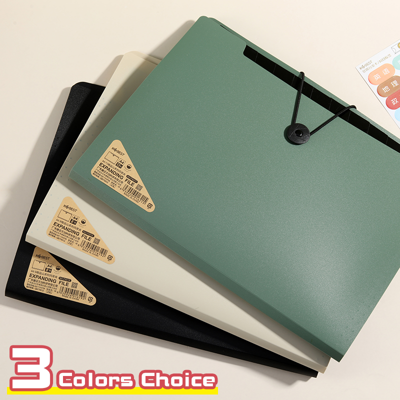 5/8/13 Layers A4 File Folder Storage Bag Test Paper Desktop Tool School Stationery Office Supplies. 