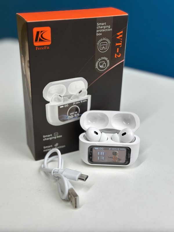 WT-2 Wireless Bluetooth Headset With Led Display(Original). 