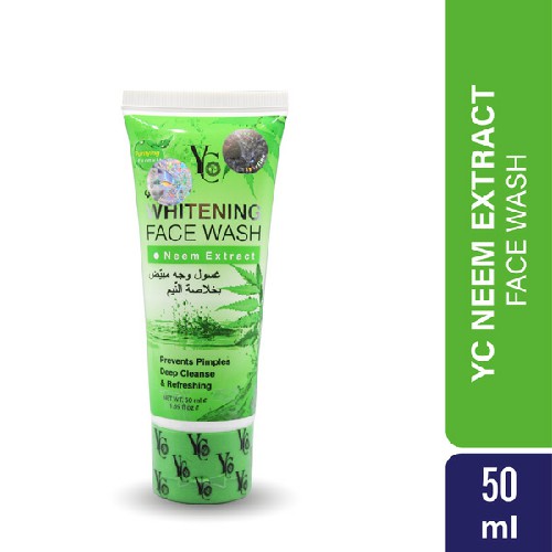 YC Whitening Face Wash Neem Extract 50ml & 100ml (1Pc). 