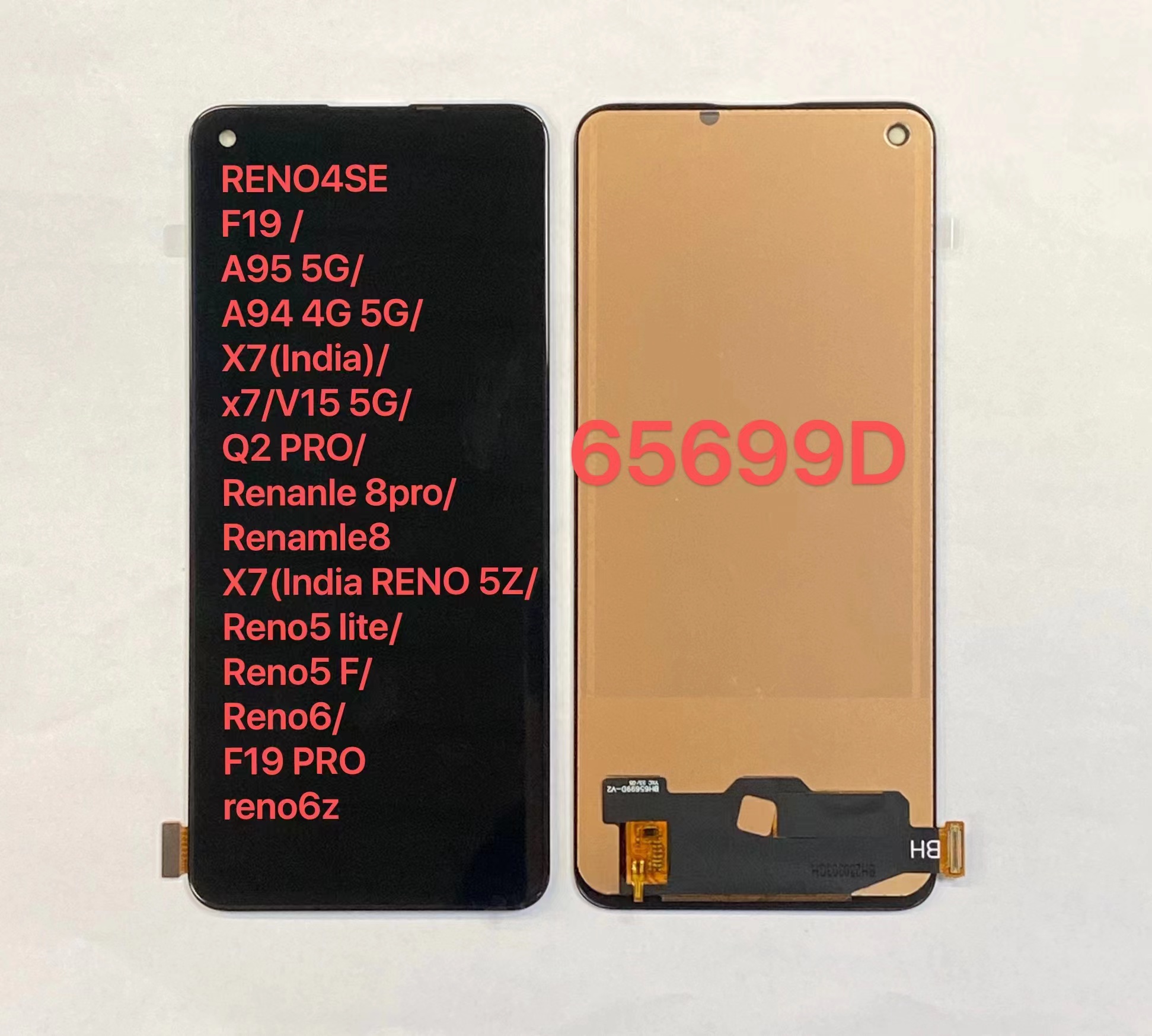 6.43" OLED For OPPO Reno 5 Lite LCD Screen Touch Digitizer Assembly CPH2205 Reno 5 Lite LCD Screen Display Replacement Parts. 