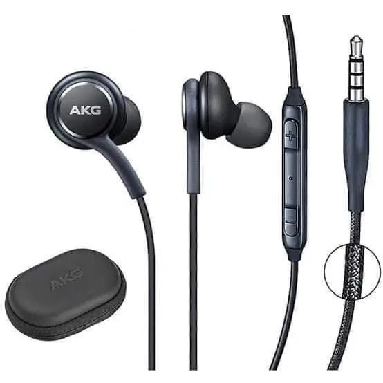 AKG Super Bass Earphones with Pouch - Samsung 3.5mm Jack Headphones