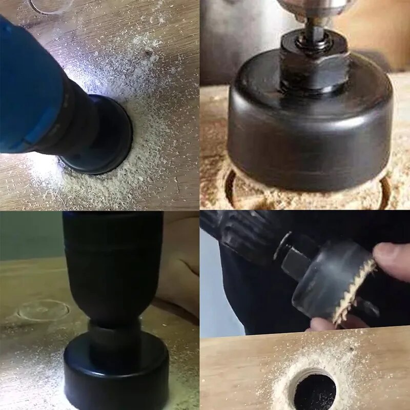 3PC Hole Saw Gypsum Board Hole Opener 32-54mm Ceiling Drilling Tool 6PC Bubble Shell Assembly Set. 