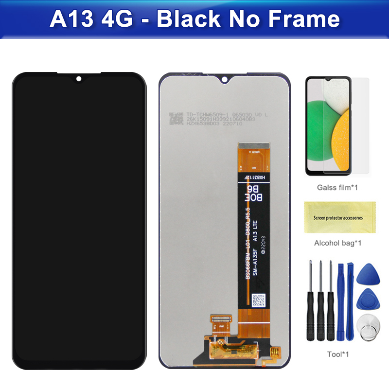6.6''A13 4G For Samsung For Original A135F A135M A135U A135U1 A135N LCD Display Touch Screen Digitizer Assembly Replacement. 
