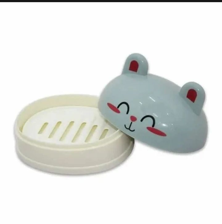 Kitty Cartoon Soap Case (Random Colour). 