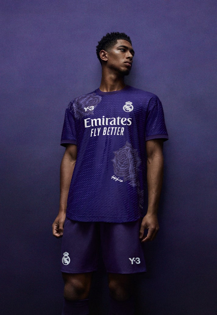 Real Madrid x Y-3 Fourth Purple Rose Jersey Half Sleeve