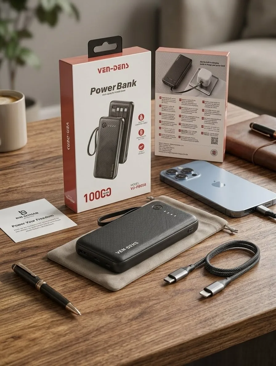 Ven Dens 10000mah 4 in one fast charging Power bank. No compromise with the quality.