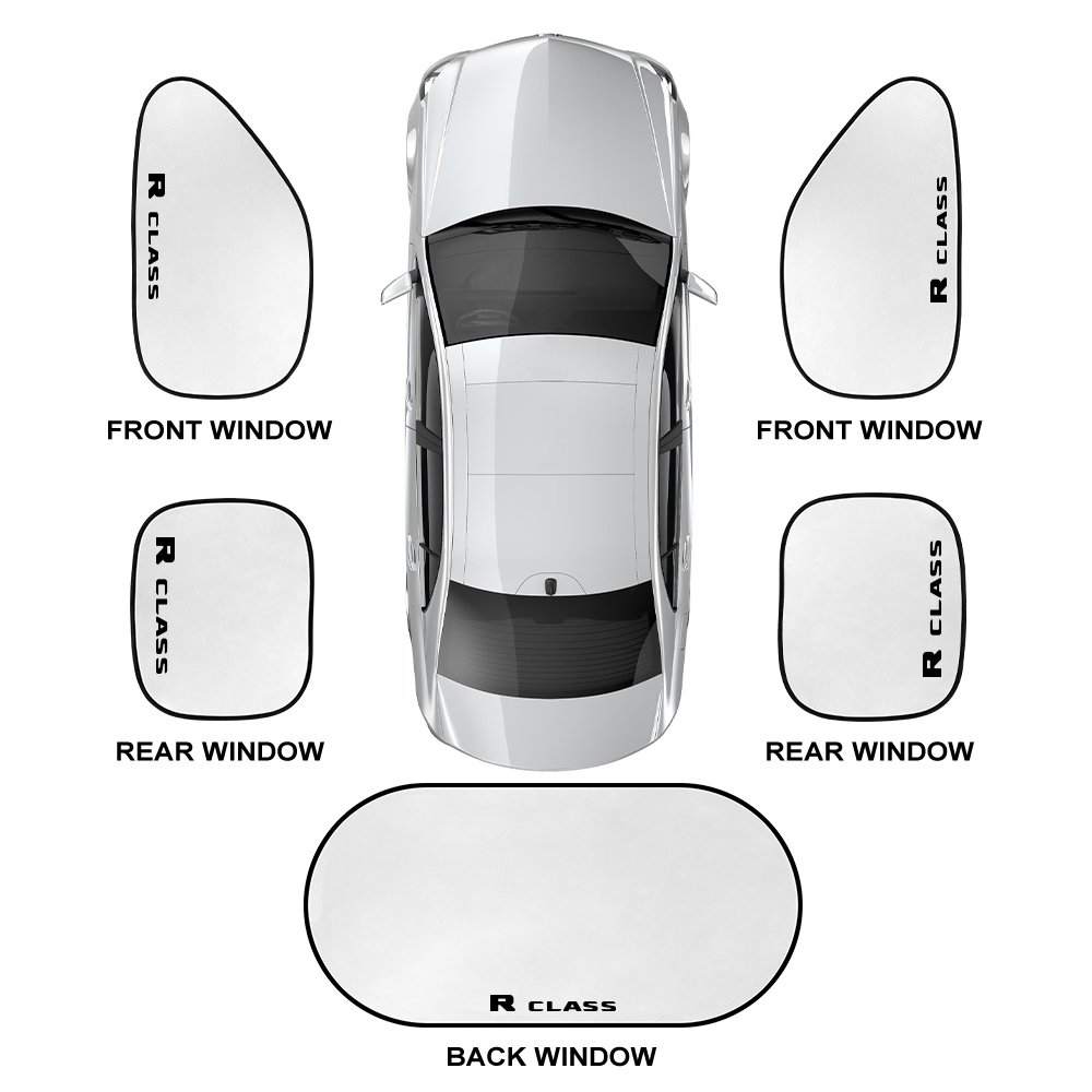 5PCS/Set Car Window Sunshade Cover For Mercedes Benz W124 W203 W204 Vito W447 Sprinter Viano V Class R-Class Citan Accessories. 