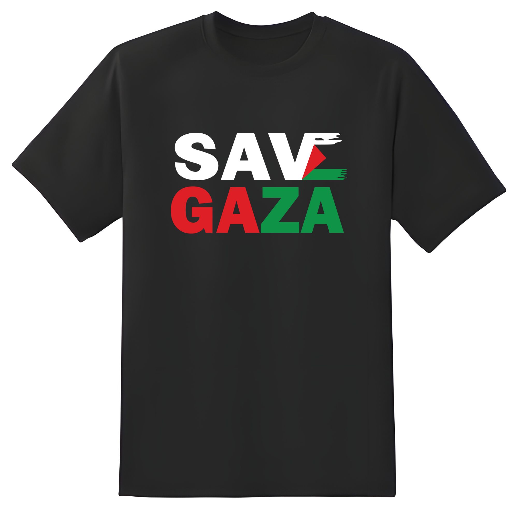 100% Cotton Short Sleeve T-Shirt for Men and Women (Save Gaza).
