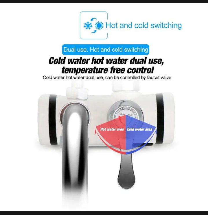 Temperature display Instanl Hot Tape water Faucet Water Heater witn shower. 