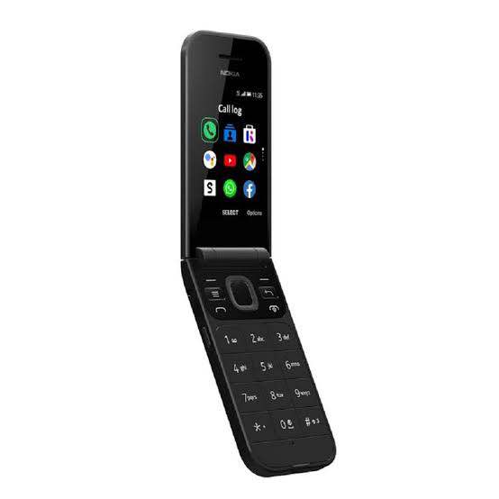 NOKIA 2720 FLIP DUAL DISPLAY Dual Sim Black Colour. 