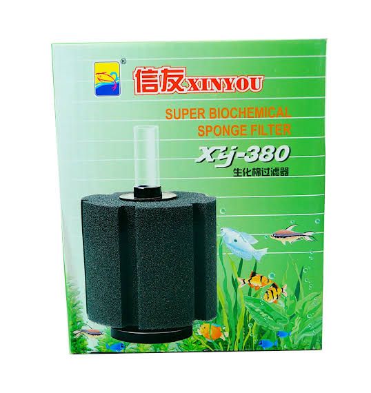 Aquarium Biochemical Super Sponge Filter (XINYOU XY-380) - Provide Filtration & Oxygen To Your Freshwater/Saltwater Fish Tank