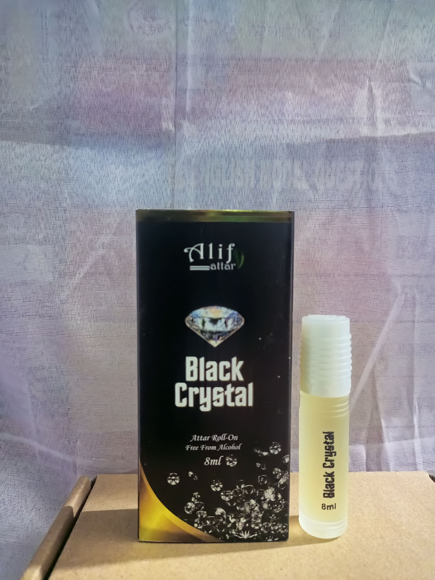 Black Crystal attar by Alif (Alif new collection) 8 ml roll on long lasting fragrance.. 