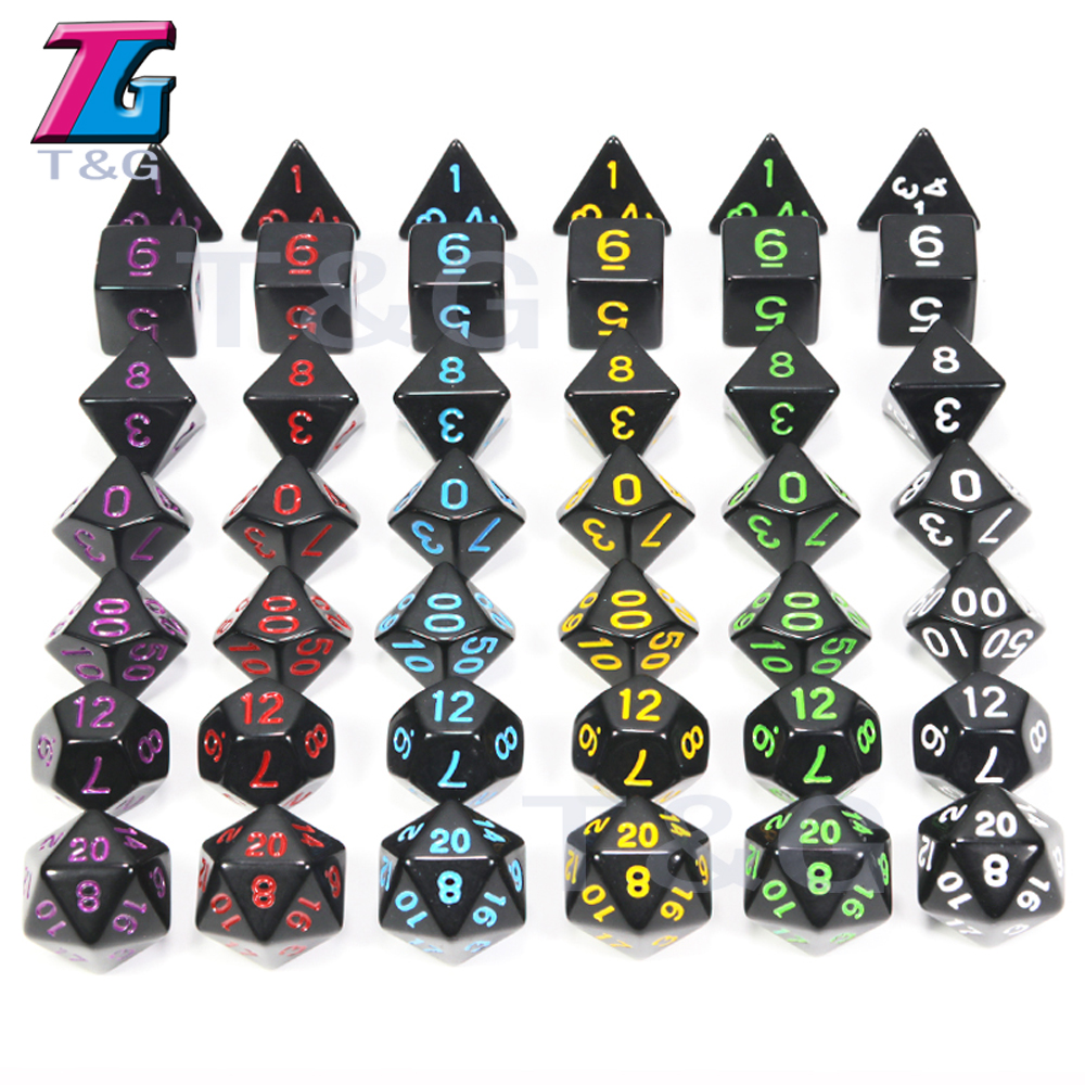 Dices For Gaming Cubes For DND High Quality Dice Set Perfect Finish 25 Different Colours Available For Board Games DND RPG Games. 