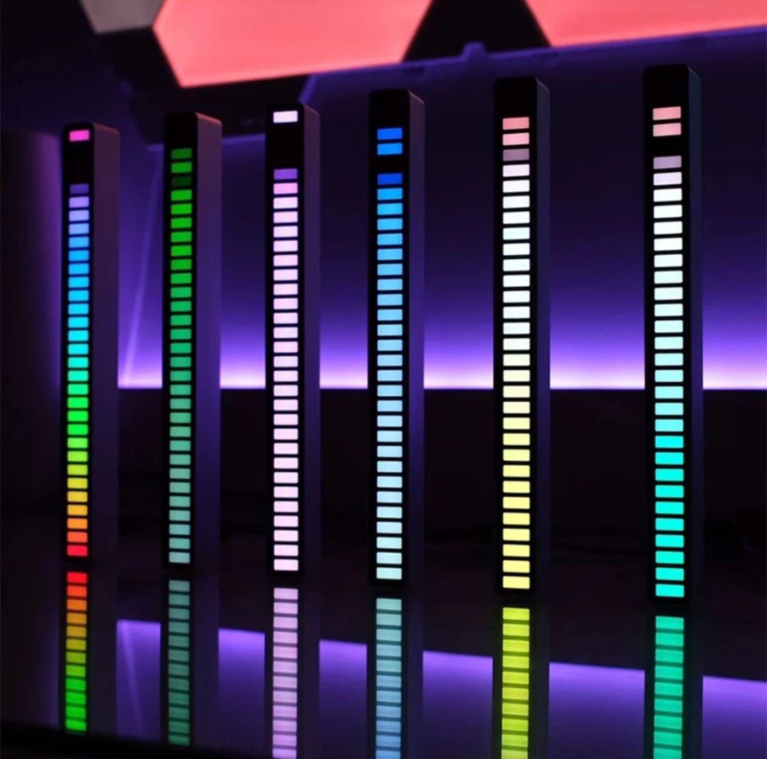 Music Sensor Light 18 Rythom 32 Beat LED RGB Light For Task And Table High Quality Beat Light For Decorations. 