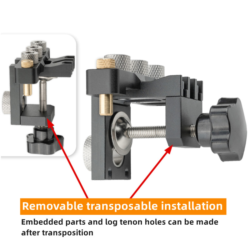 Precision Jig Dowel Cam Jig 3 In 1 Dowelling Jig Master Kit Wood Hole Drilling Guide Woodworking Position for DIY Wood Working. 