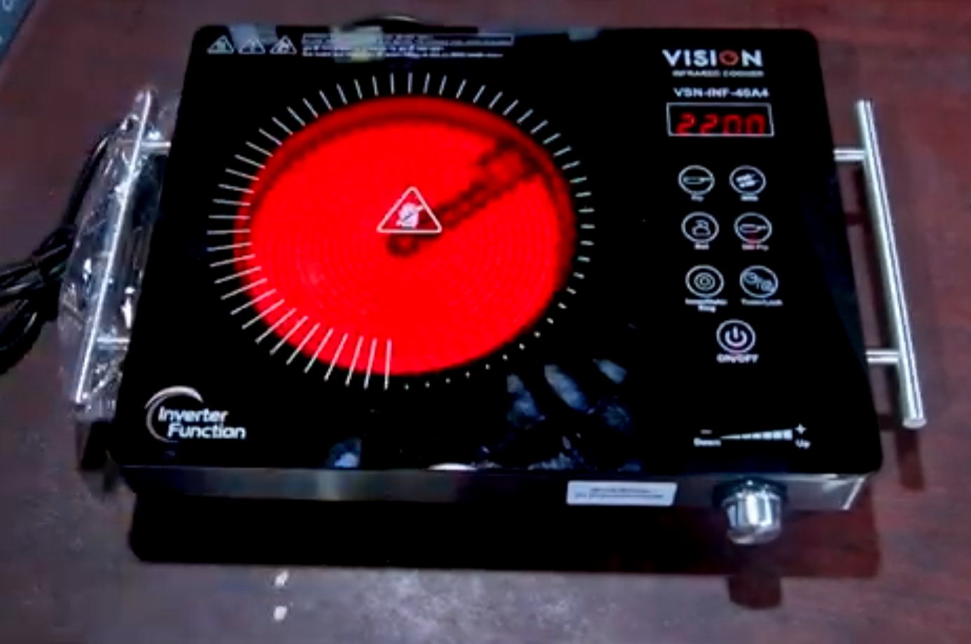 VISION INFRARED COOKER VSN-40A4-ECO (inverter function). 