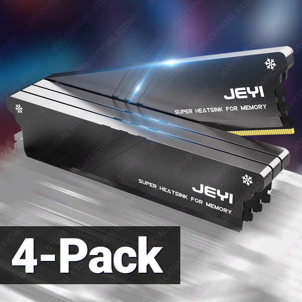 JEYI Memory RAM Heatsink With Thermal Pads, Desktop RAM Cooler DDR Radiation Dissipate for PC DIY DDR2 DDR3 DDR4 DDR5. 