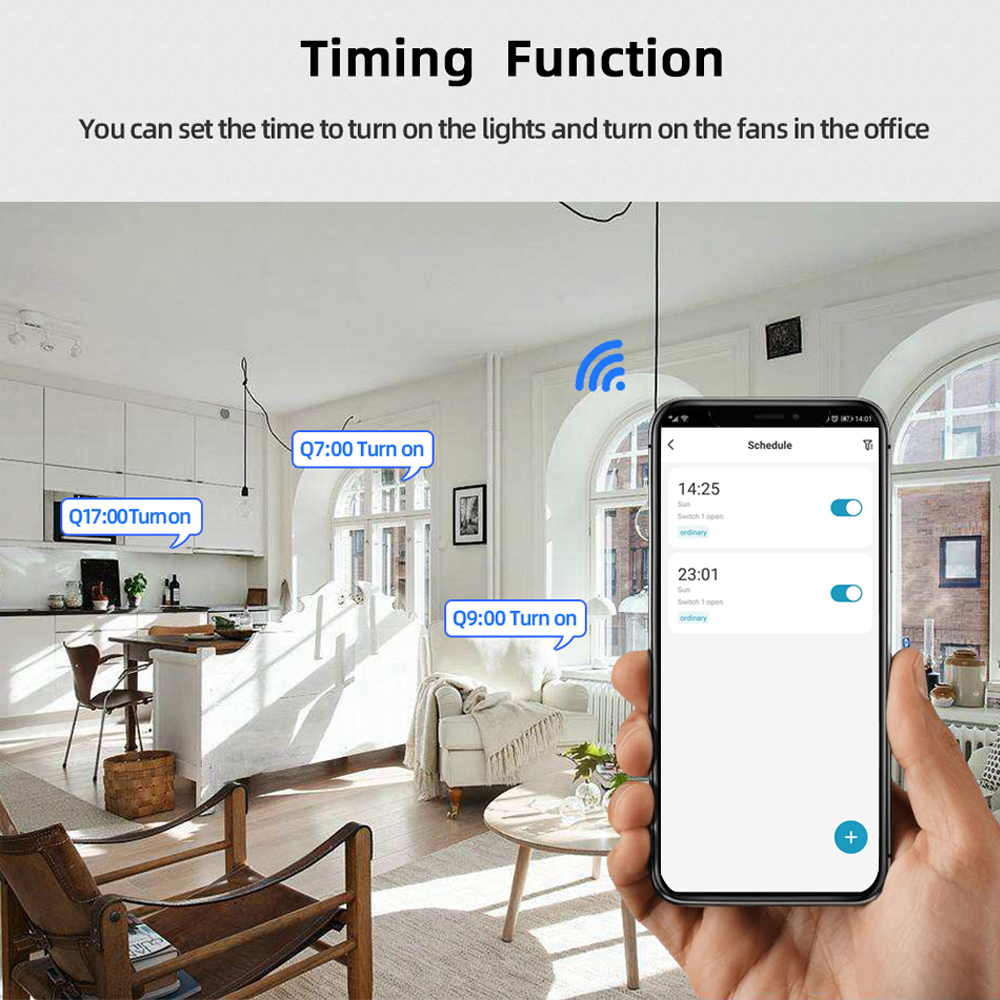 Tuya Smart Life WIFI 2CH Switch Module Garage Door Opener AC DC 7-32V 85-250V Inching Self-Locking Relay DIY Timer For Alexa. 