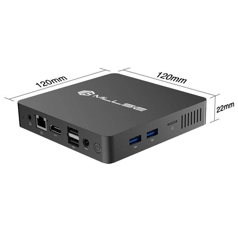 MLLSE M2 Mini PC Intel Celeron N3350 CPU 6G RAM 64G ROM USB3.0 Win10 WiFi Bluetooth 4.2 Desktop Portable Computer. 