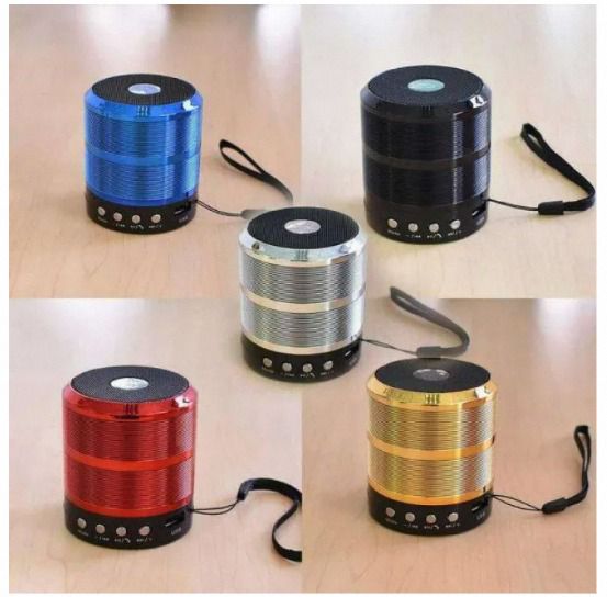 WS 887 Wireless Bluetooth Speaker TF USB FM AUX Portable Music Mini Speaker
