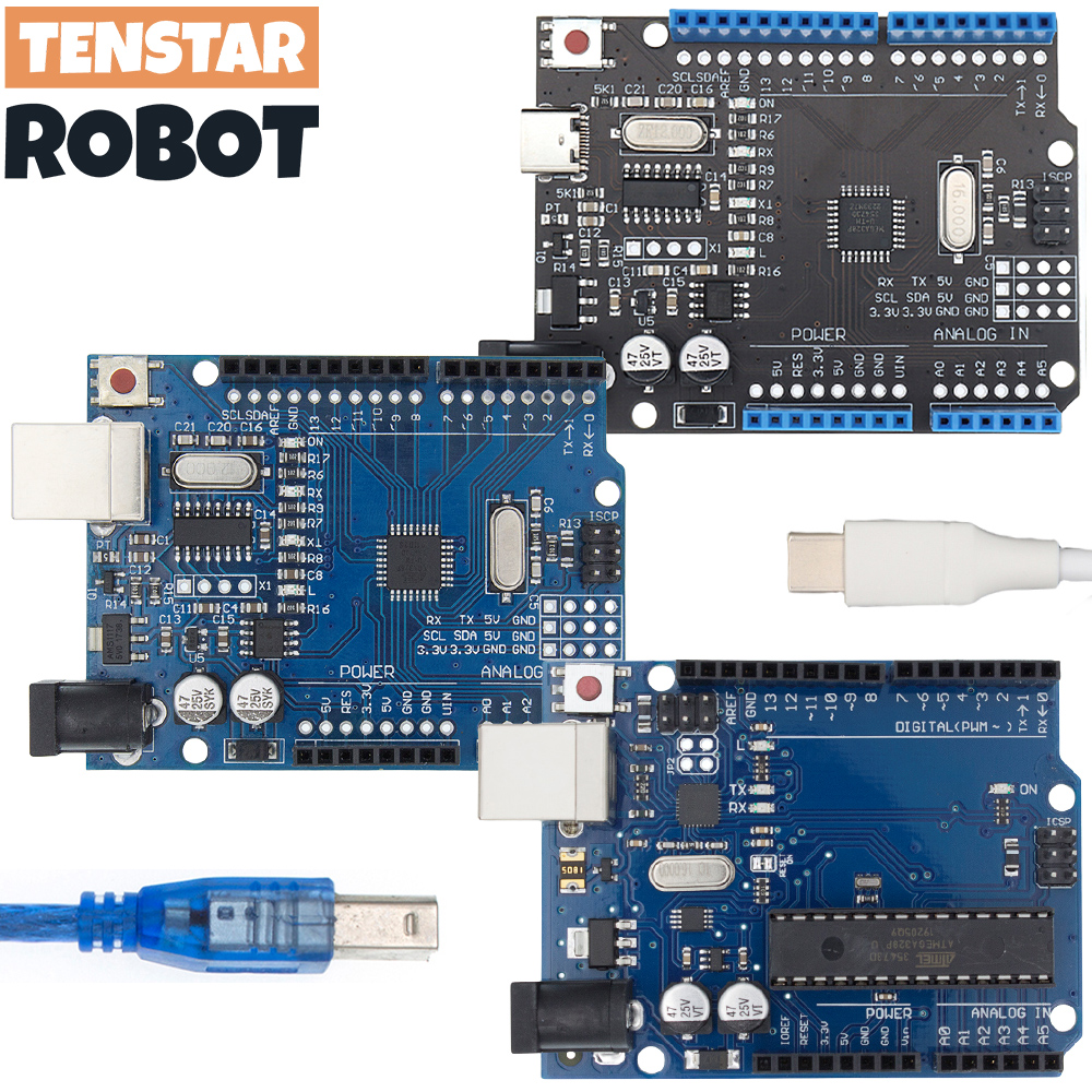 Development Board MEGA328P For Arduino UNO R3 SMD Original CH340 Chip 16Mhz Type-C USB