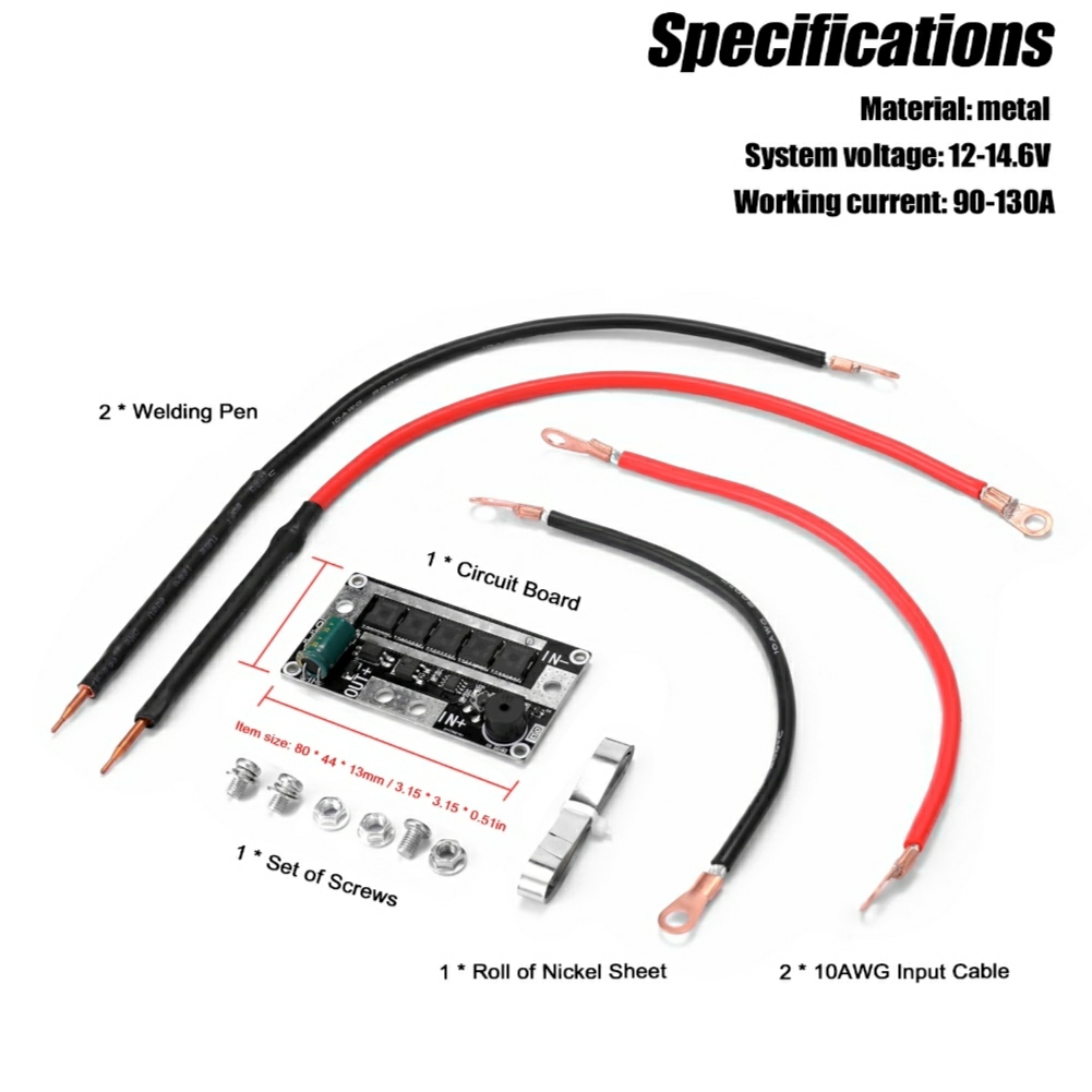 Spot Welder DIY Kit Portable 12V Battery Energy Storage Spot Welding Machine PCB Circuit Board Soldering Equipment for 18650 Lithium-ion Battery. 
