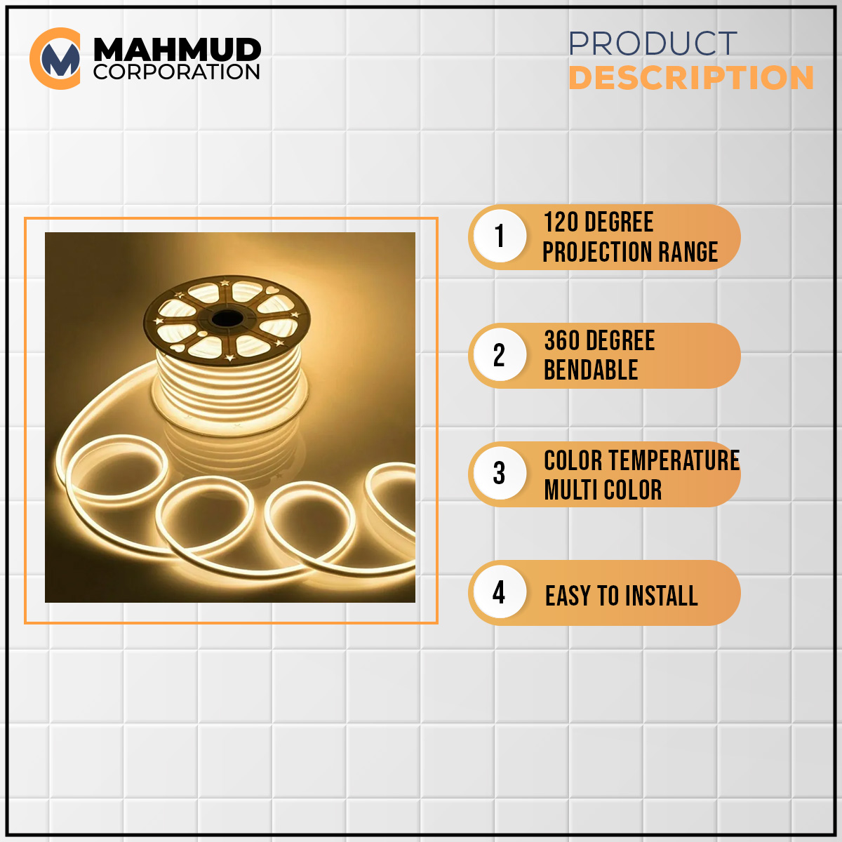 5M LED Flexible Silicone Neon Light Strip Set 5050 Low Voltage 12V 6*12 Shape Embedded Linear Flexible Light Strip - strip light. 