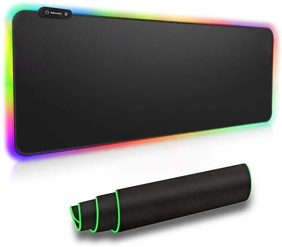 Immersive RGB Gaming Mouse Pad & Keyboard Mat – Dynamic LED Backlighting for Ultimate Gaming Ambiance