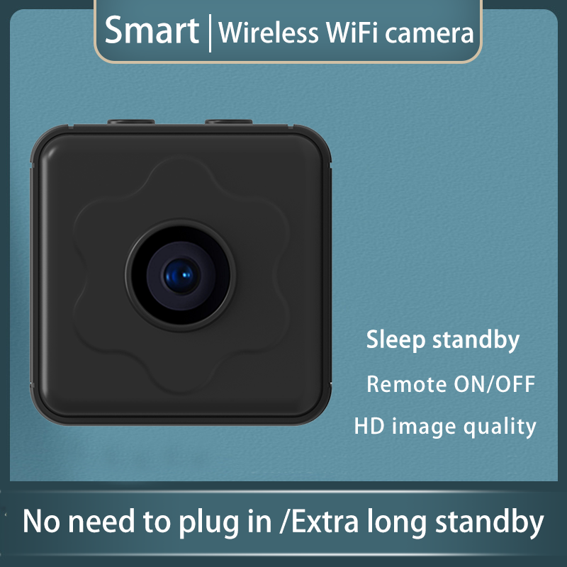 Mini Camera Wireless WiFi Remote Monitor Camera Tiny Home IP Camera No need to plug in Super-long battery life. 