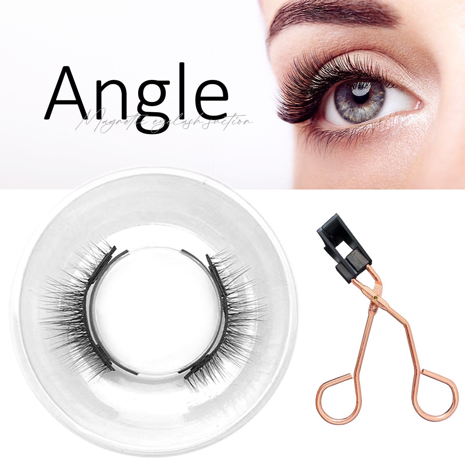 Quantum Magnetic Eyelashes Soft Magnetic Lashes Natural Lazy Eyelash With Clip. 