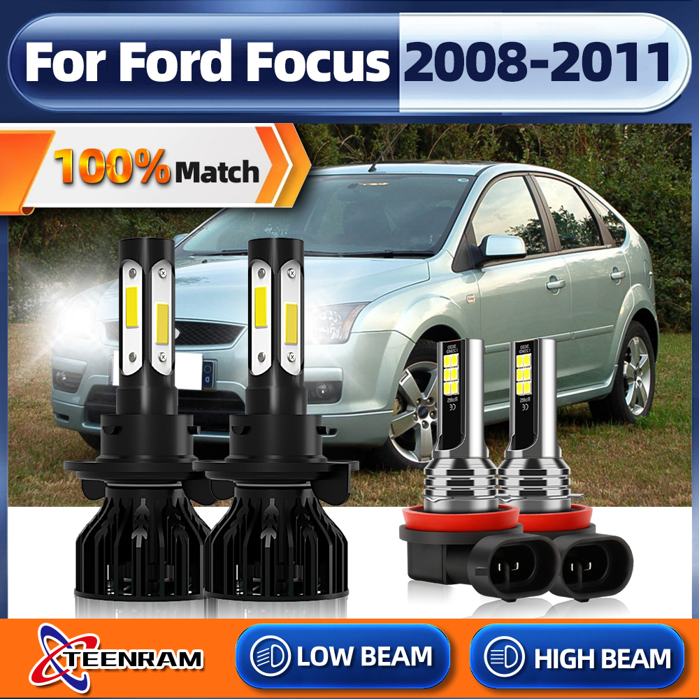 H8/H11 H13 Led Headlight Bulbs 240W 40000LM Canbus Car Lights H11 Turbo Auto Fog Lamp 6000K For Ford Focus 2008 2009 2010 2011