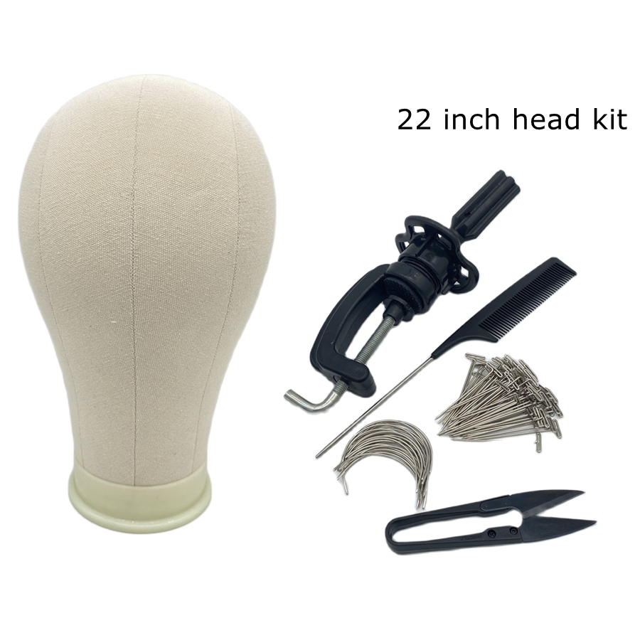 Canvas Block Head Training Mannequin wig Head Display Styling Mannequin Manikin Head Wig Stand wig head Stand. 