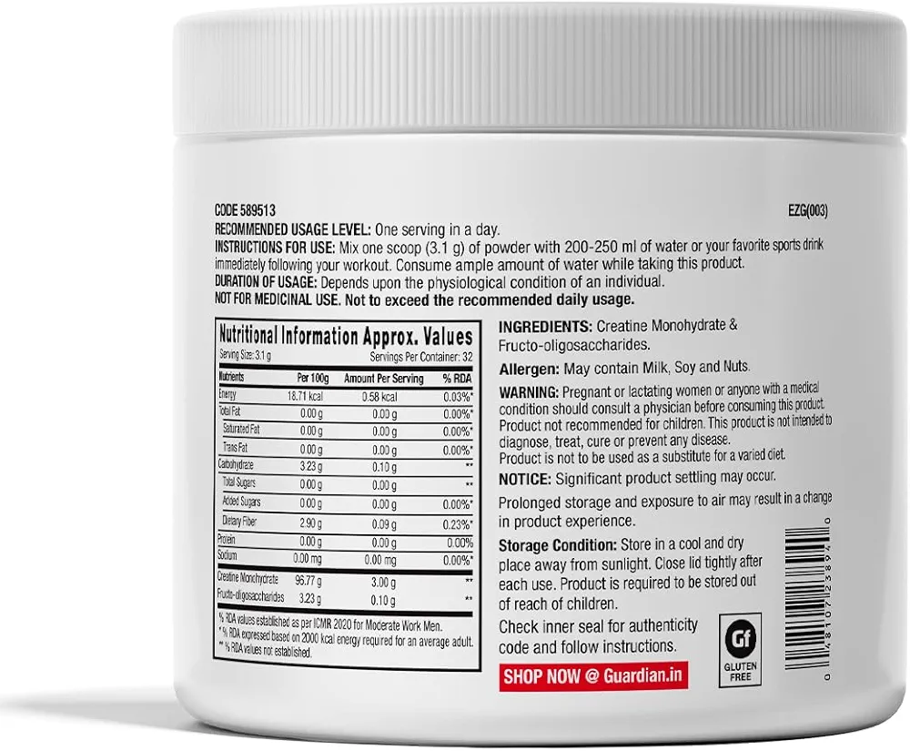 GNC Pro Performance Creatine Monohydrate 100g. 