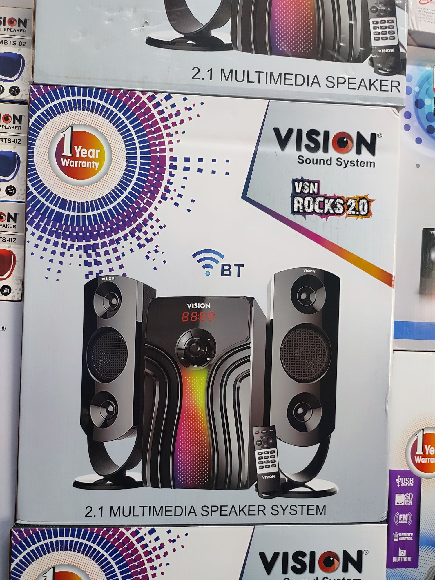 VISION 2:1 Multimedia Speaker Rocks 2.0. 