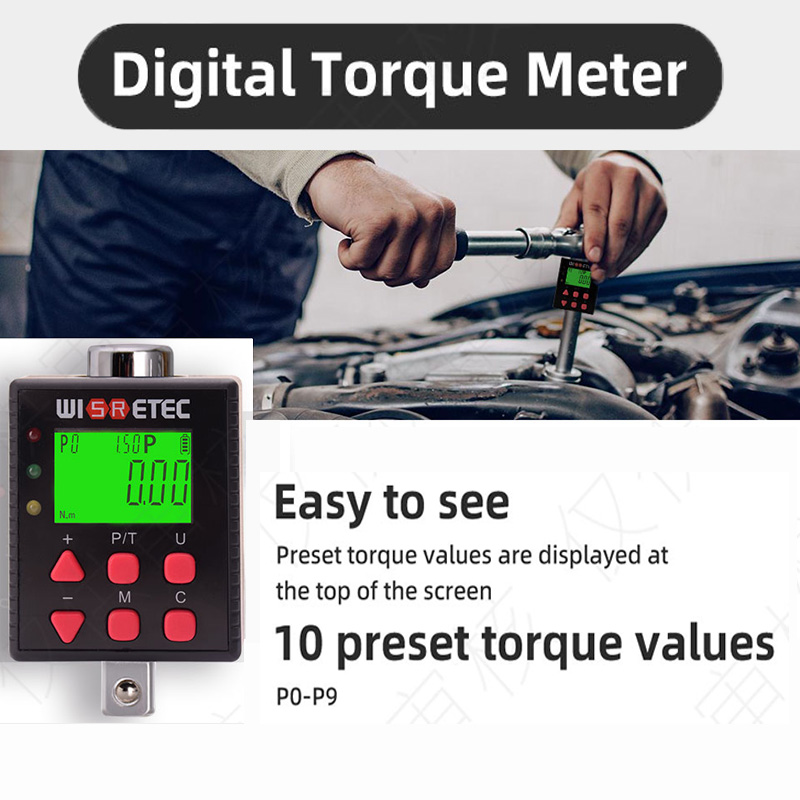 High Precision Digital Torque Meter 0.1-340 N.m Adjustable Torque Meter ...