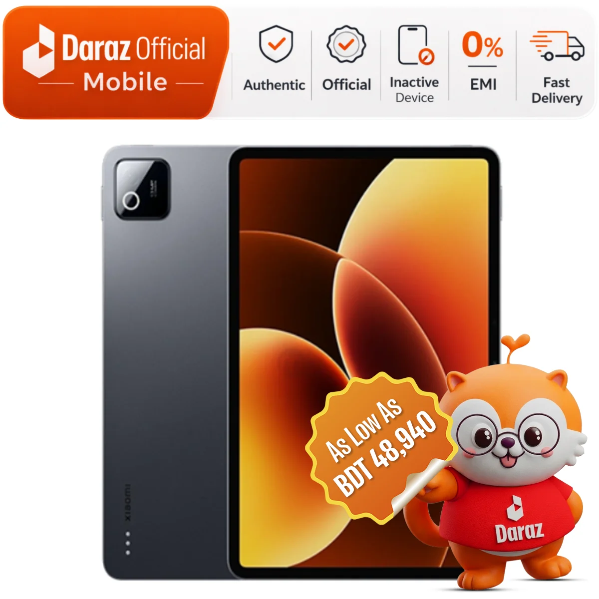 Xiaomi Pad 8 8GB/256GB (Wi-Fi) | 11" 144Hz Display | Snapdragon | Official